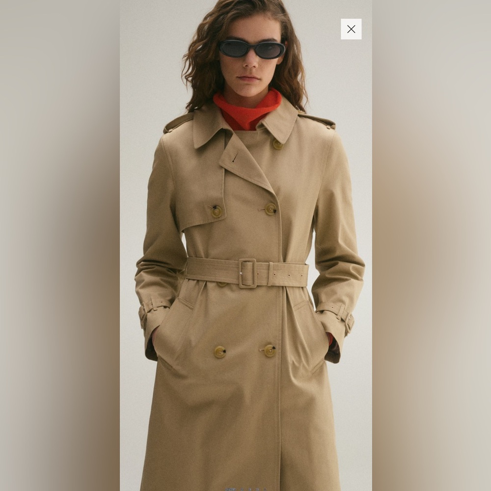 Mango Classic Trench Coat with Belt